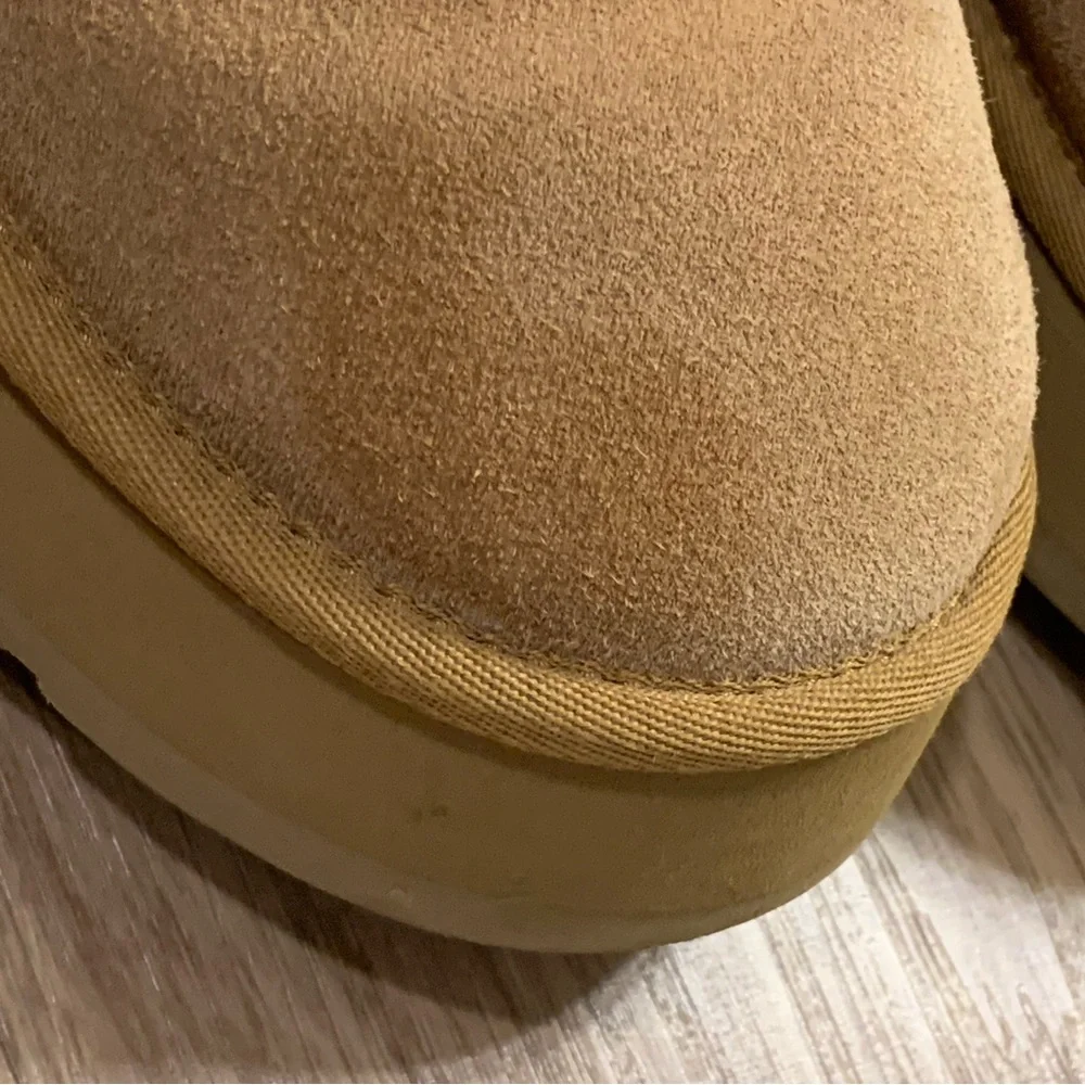 UGG Classic Ultra Mini Platform Boots in Chestnut Size 10 - Picture 7 of 16